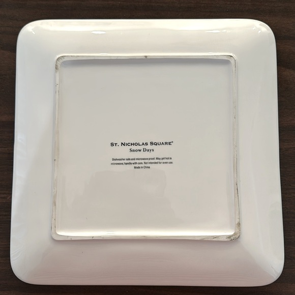 VTG☃️Square Dinner Plate 12”x12” - Picture 4 of 4